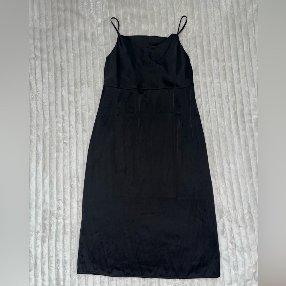 NWT Old Navy Cowl-Neck Satin Midi Slip Dress for Women • Medium